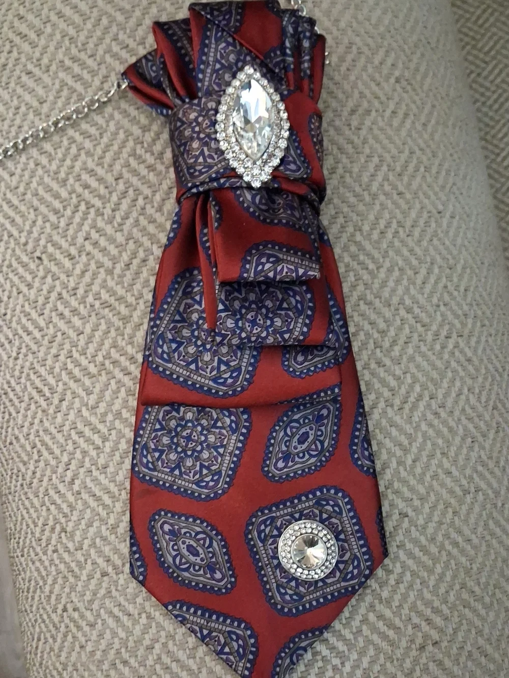 Ketch Upcycled Necktie Necklace